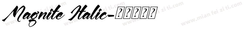 Magnite Italic字体转换